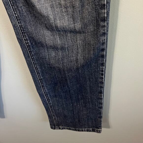 Talbots Classic Stretch Vintage Straight Leg Jeans - Dark Wash Denim, Size 10 - Picture 7 of 10